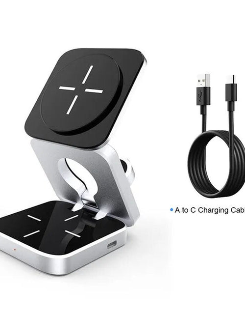 Load image into Gallery viewer, 3 in 1 Foldable Magnetic Wireless Charger Stand for Iphone 15, 14, 13 Pro/Max/Plus, Airpods 3/2 Station Dock Fast Charger Holder 2668south
