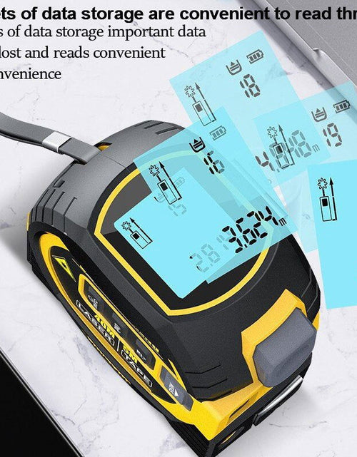 تحميل الصورة إلى عارض المعرض، 3 in 1 Laser Tape Measure Rangefinder 5M Tape Ruler Infrared High-Precision Intelligent Electronic Ruler Building Distance Meter 2668south
