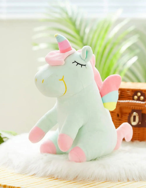 Load image into Gallery viewer, 30Cm LED Light Musical Unicorn Plush Toys Soft Cute Green Pink Light-Up Stuffed Animals for Girls Birthday Gift Glowing Toy 2668south
