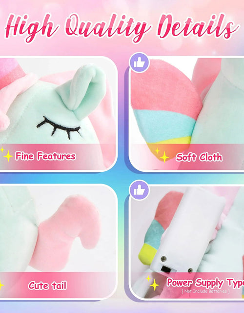 Load image into Gallery viewer, 30Cm LED Light Musical Unicorn Plush Toys Soft Cute Green Pink Light-Up Stuffed Animals for Girls Birthday Gift Glowing Toy 2668south
