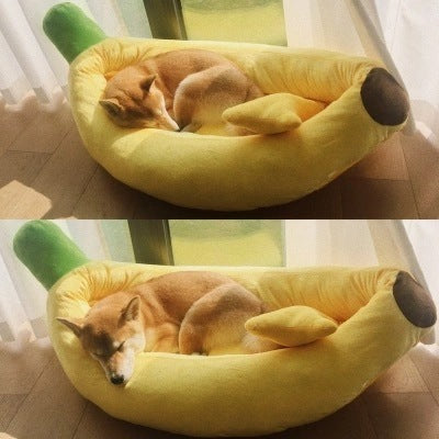 Load image into Gallery viewer, Washable Pet Banana Kennel Pet Pad
