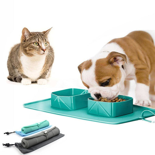 Load image into Gallery viewer, Pet Bowl Silicone Folding Pet Bowl
