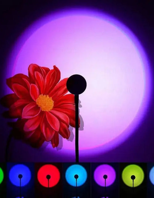 Load image into Gallery viewer, USB Sunset Light Lamp Self Photography Light LED Rainbow Neon Night Light Projector Photography Wall Atmosphere Light
