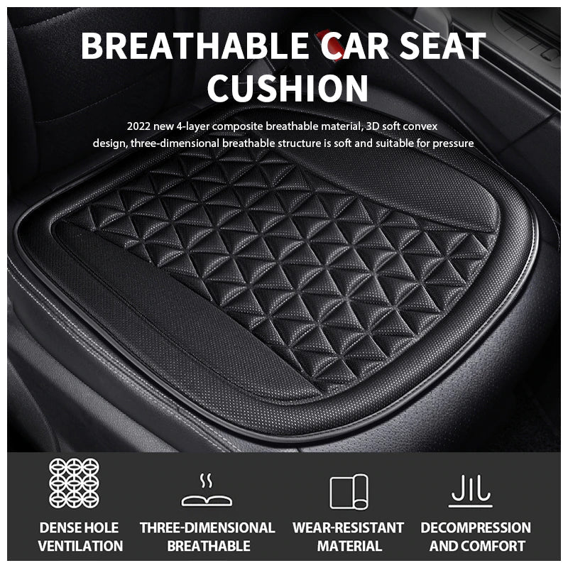 3D Breathable Car Seat Cover Summer Car Seat Cushion Convex Design for Heat Dissipation Sweatproof Universal Auto Chair Mat Pad 2668south