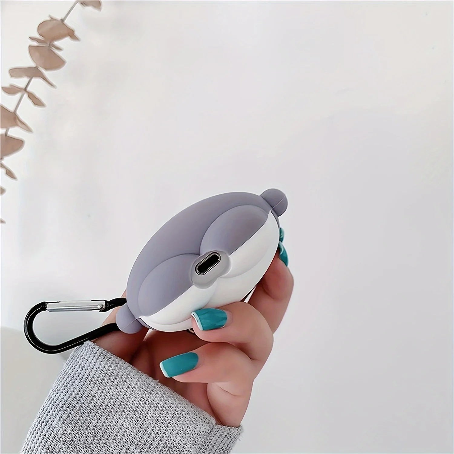 3D Cute Cartoon Shark Shape Soft Silicone Wireless Earphone Case for Airpods 1/2/3/Pro 2668south