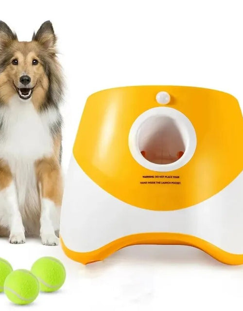 Load image into Gallery viewer, Dog Tennis Launcher Automatic Pet Dogs Chase Toy Mini Tennis Throwing Pinball Machine Fun Interactive Throw Rechargable Catapult
