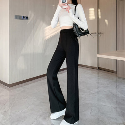 Spring And Autumn Thin High Waist Stretch Slim Suit Pants For Women My Store