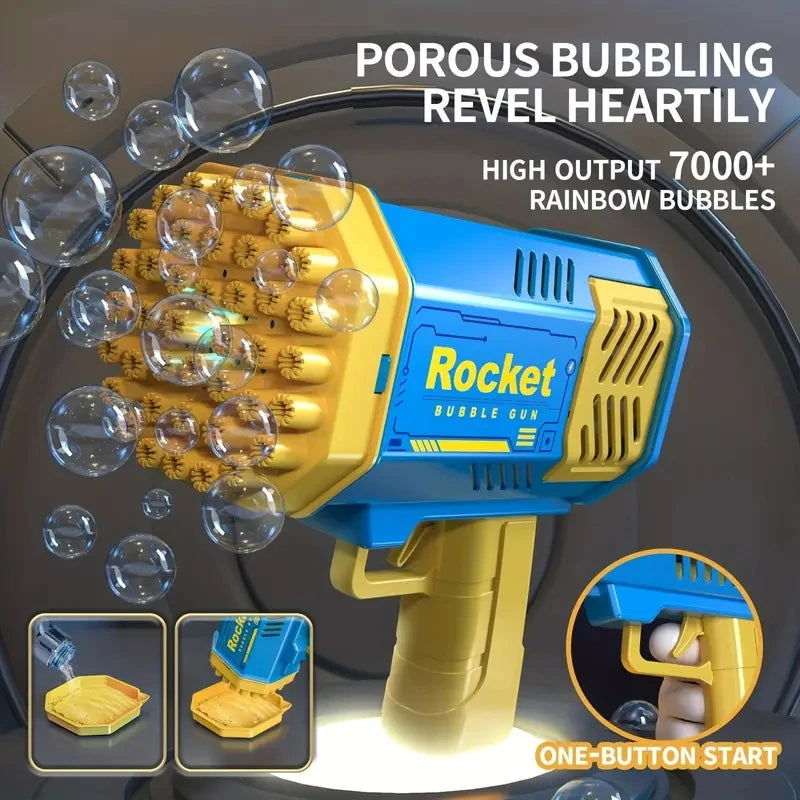 40 Hole Bubble Machine Fully Automatic Bubble Blowing Light Outdoor Bubble Machine without Battery without Bubble Water 2668south