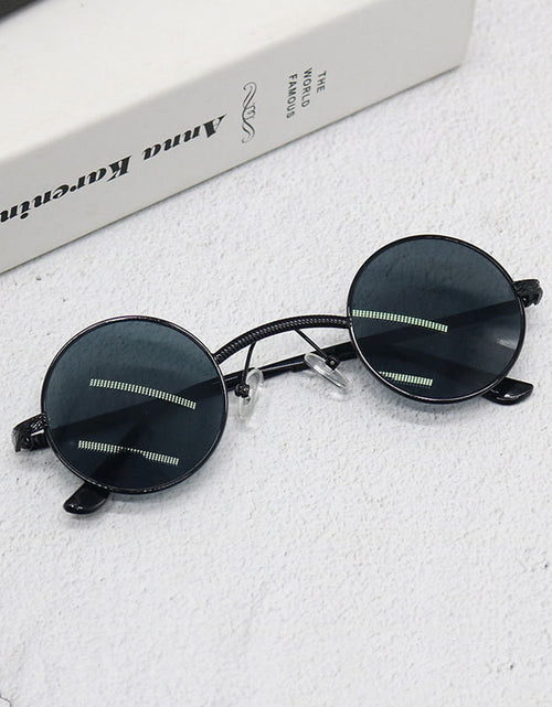 Load image into Gallery viewer, Round sunglasses steampunk sunglasses
