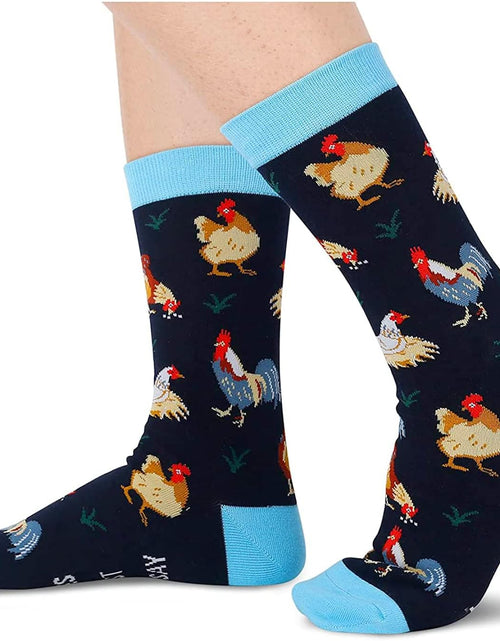 Load image into Gallery viewer, Women Men Chicken Socks Goat Socks Flamingo Dog Sloth Animal Gifts
