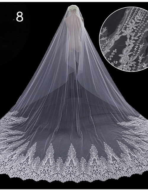 Load image into Gallery viewer, Bridal Wedding Dress Long Tail Luxury Super Fairy Wedding Veil
