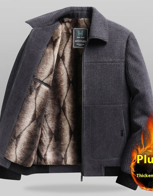 Load image into Gallery viewer, Men&#39;s Clothing Velvet Padded Thickened Coat
