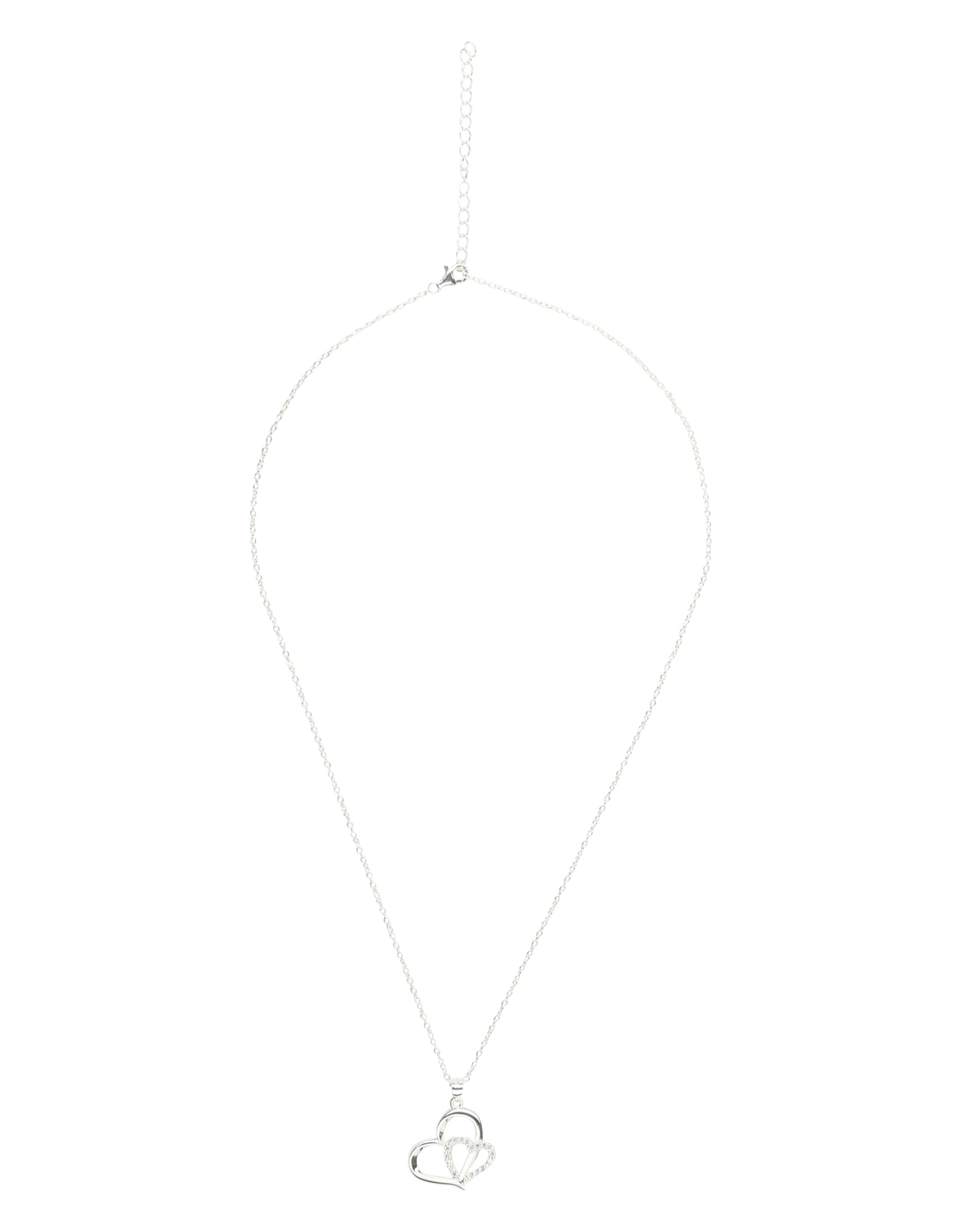 Eternity Love Heart Pave Necklace