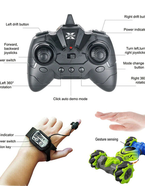 Load image into Gallery viewer, 4WD RC Car Toy 2.4G Radio Remote Control Cars RC Watch Gesture Sensor Rotation Twist Stunt Drift Vehicle Toy for Children Kids 2668south
