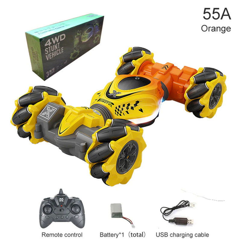 4WD RC Car Toy 2.4G Radio Remote Control Cars RC Watch Gesture Sensor Rotation Twist Stunt Drift Vehicle Toy for Children Kids 2668south