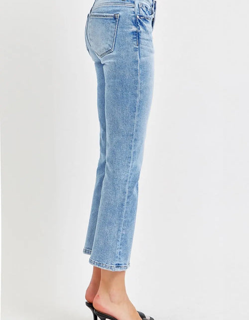 Load image into Gallery viewer, RISEN Full Size Low Rise Crop Slim Straight Jeans Trendsi
