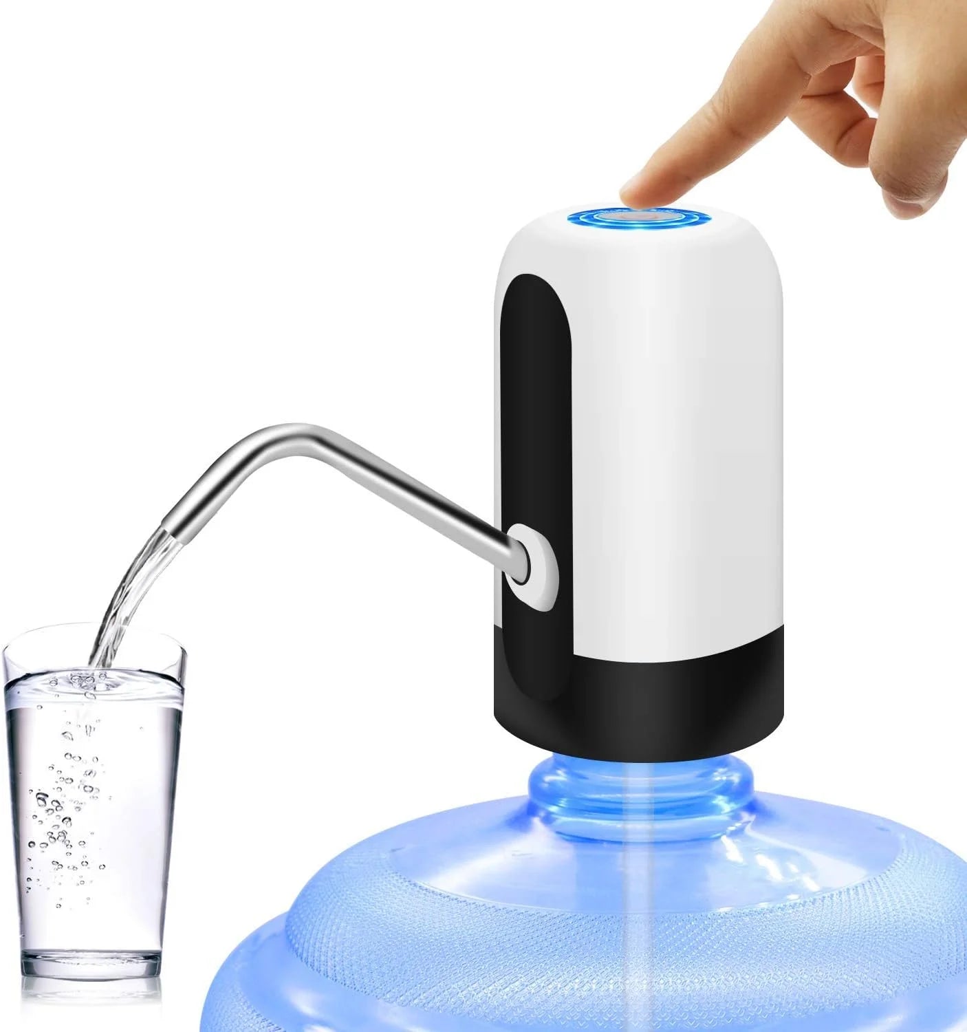 5 Gallon Water Dispenser Water Bottle Pump for 5 Gallon USB Charging Automatic Water Dispenser Portable Electric Water Dispenser for 5 Gallon Bottle 2668south