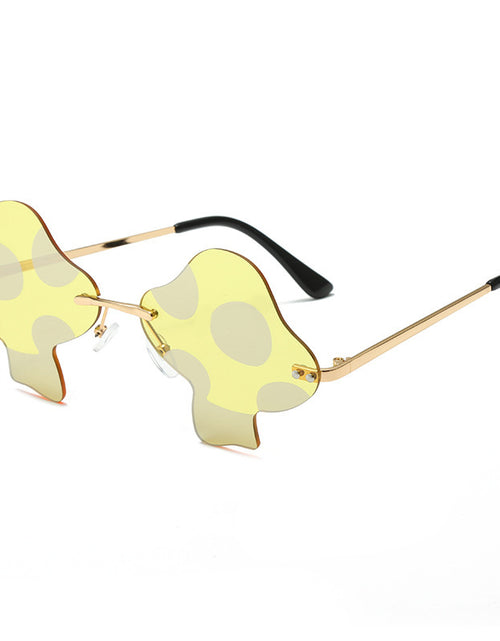 Load image into Gallery viewer, Mushroom Sunglasses Rimless Sunglasses Personality
