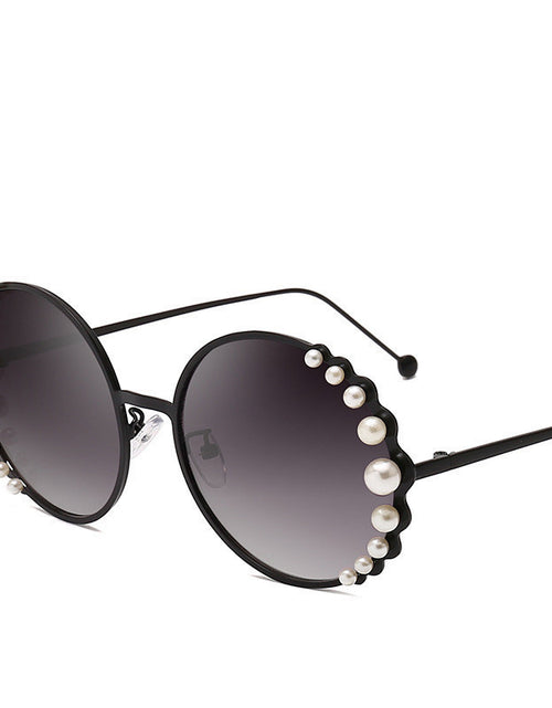 Load image into Gallery viewer, Round frame pearl sunglasses ladies sunglasses
