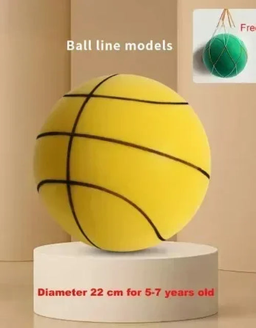 Load image into Gallery viewer, Indoor Silent Basketball Sports Bouncy Balls High Density Foam Material Children Adults Ball Training Complimentary Portable Net
