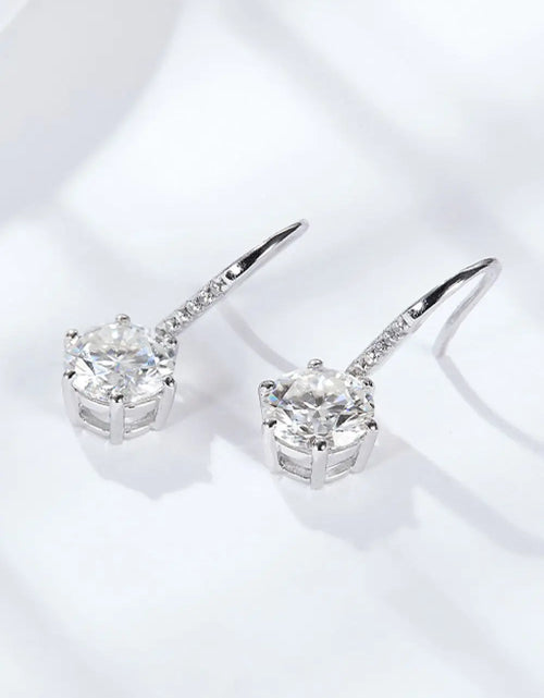 Load image into Gallery viewer, 6-Prong Moissanite Drop Earrings 2668south
