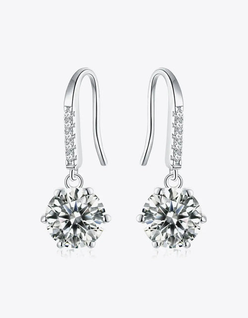 Load image into Gallery viewer, 6-Prong Moissanite Drop Earrings 2668south
