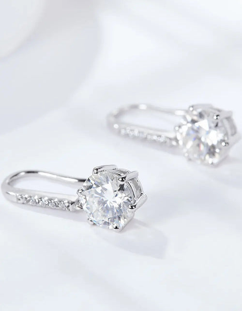 Load image into Gallery viewer, 6-Prong Moissanite Drop Earrings 2668south
