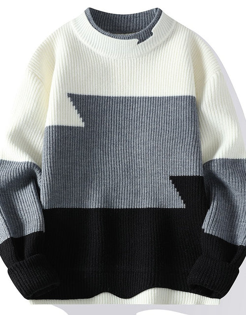 Load image into Gallery viewer, Round Neck Trend Hong Kong Style Fashion Loose Sweater My Store
