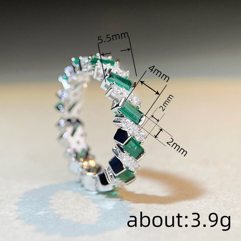 Women's Geometric Zircon Ring Fashion My Store