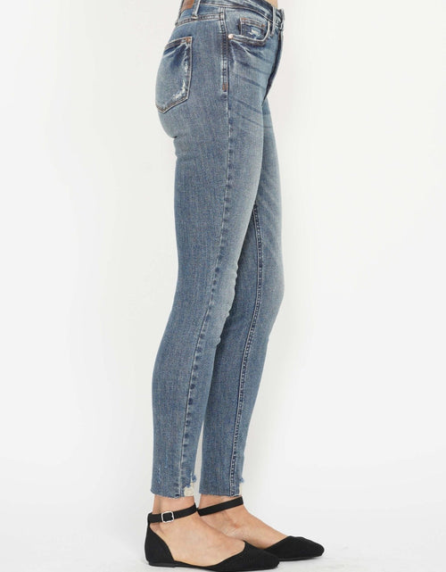 Load image into Gallery viewer, Judy Blue Full Size Tummy Control Vintage Wash Hem Destroy Skinny Jeans
