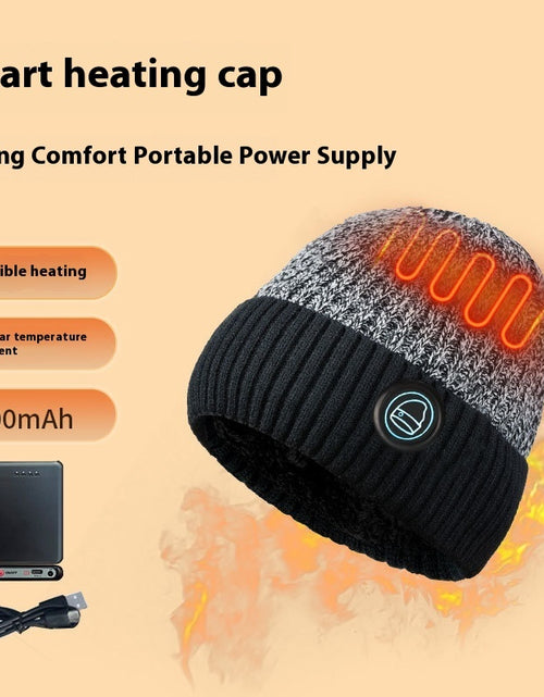 Load image into Gallery viewer, Winter Outdoors Ski Heating Hat Fleece-lined Heating Cap My Store
