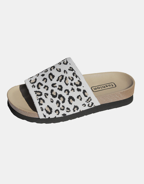 Load image into Gallery viewer, Leopard Open Toe Sandals
