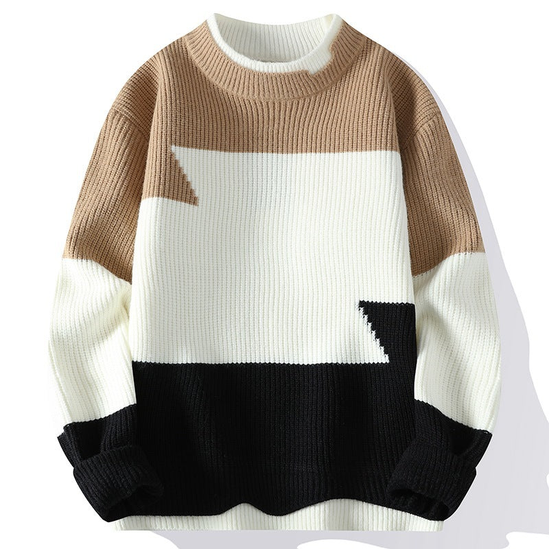 Round Neck Trend Hong Kong Style Fashion Loose Sweater My Store