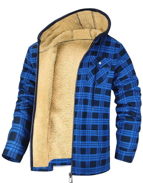 Load image into Gallery viewer, Thickened Cotton-padded Clothes Plaid Long Sleeve Loose My Store
