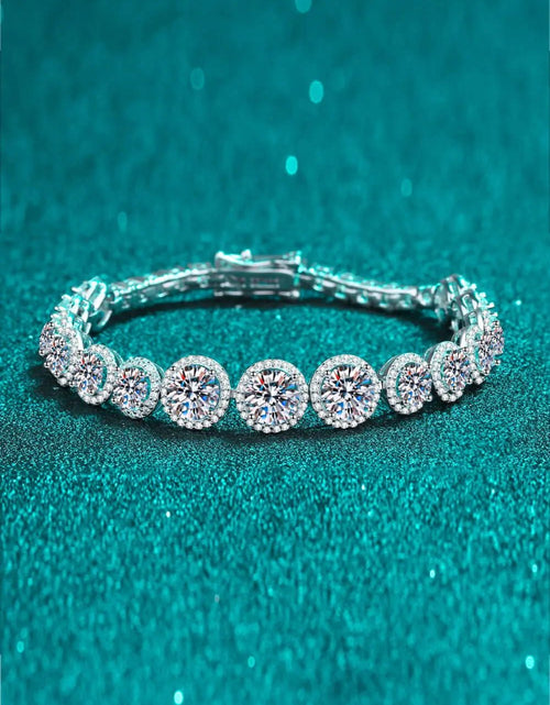 Load image into Gallery viewer, 925 Sterling Silver 10.4 Carat Moissanite Bracelet 2668south
