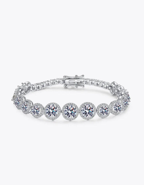 Load image into Gallery viewer, 925 Sterling Silver 10.4 Carat Moissanite Bracelet 2668south
