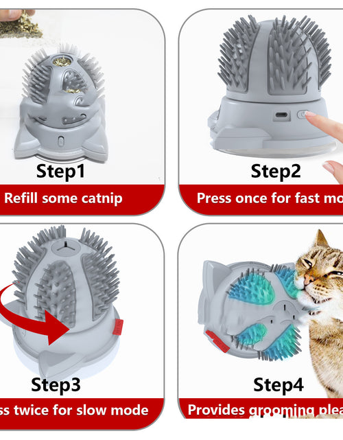 Load image into Gallery viewer, Electric Pets Cat Brush LED Toy Massager Pet Products
