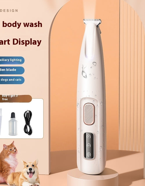 Load image into Gallery viewer, Pets Dog Paw Trimmer With LED Light Fully Waterproof Pet Hair Trimmer With LED Display Dog Clippers For Grooming Widen Blade
