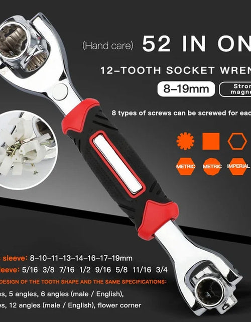 Load image into Gallery viewer, 360 Degree Rotation, Multipurpose Rotating Spline Bolts Hand Tools
