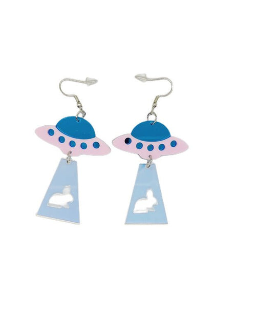 Load image into Gallery viewer, Acrylic Alien Personalized Earrings 2668south
