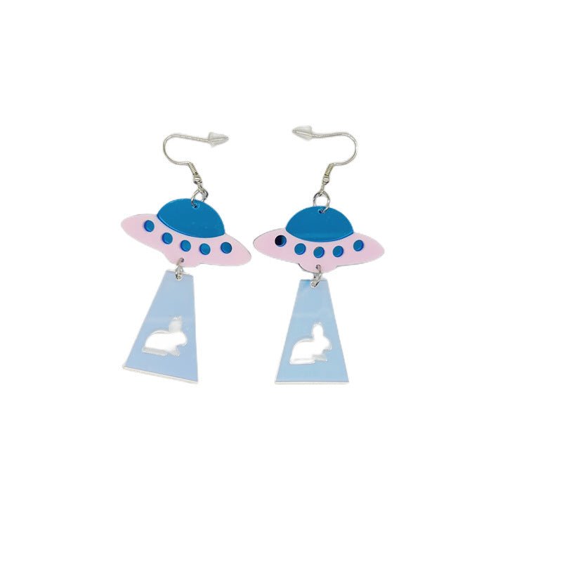 Acrylic Alien Personalized Earrings 2668south