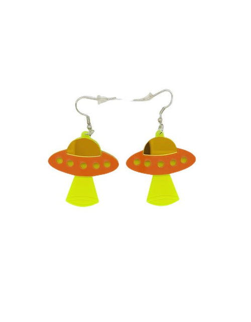 Load image into Gallery viewer, Acrylic Alien Personalized Earrings 2668south
