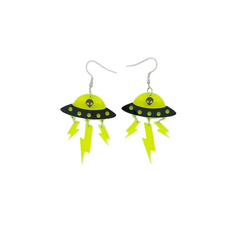 Acrylic Alien Personalized Earrings 2668south