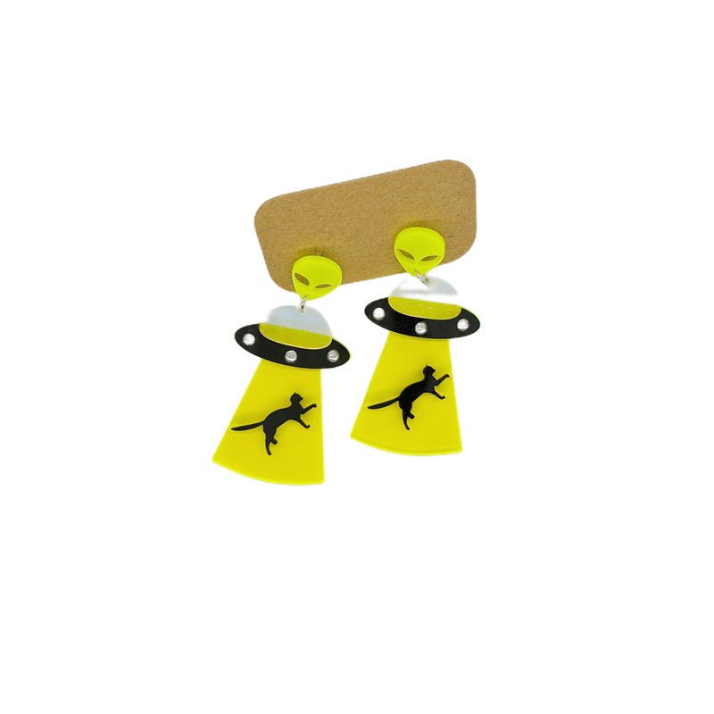 Acrylic Alien Personalized Earrings 2668south