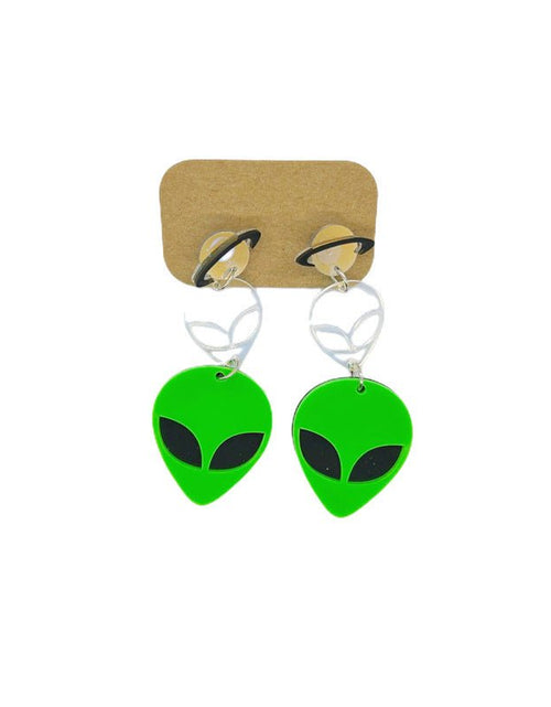 Load image into Gallery viewer, Acrylic Alien Personalized Earrings 2668south
