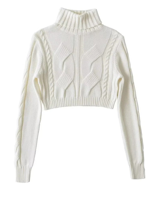 Load image into Gallery viewer, American Turtleneck Cable-knit Sweater 2668south
