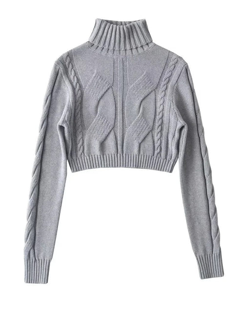 Load image into Gallery viewer, American Turtleneck Cable-knit Sweater 2668south
