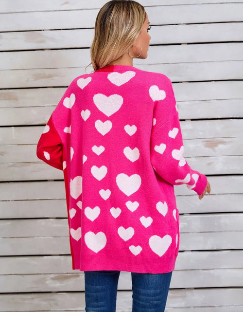 Load image into Gallery viewer, Angel Wings Heart Open Front Long Sleeve Cardigan 2668south
