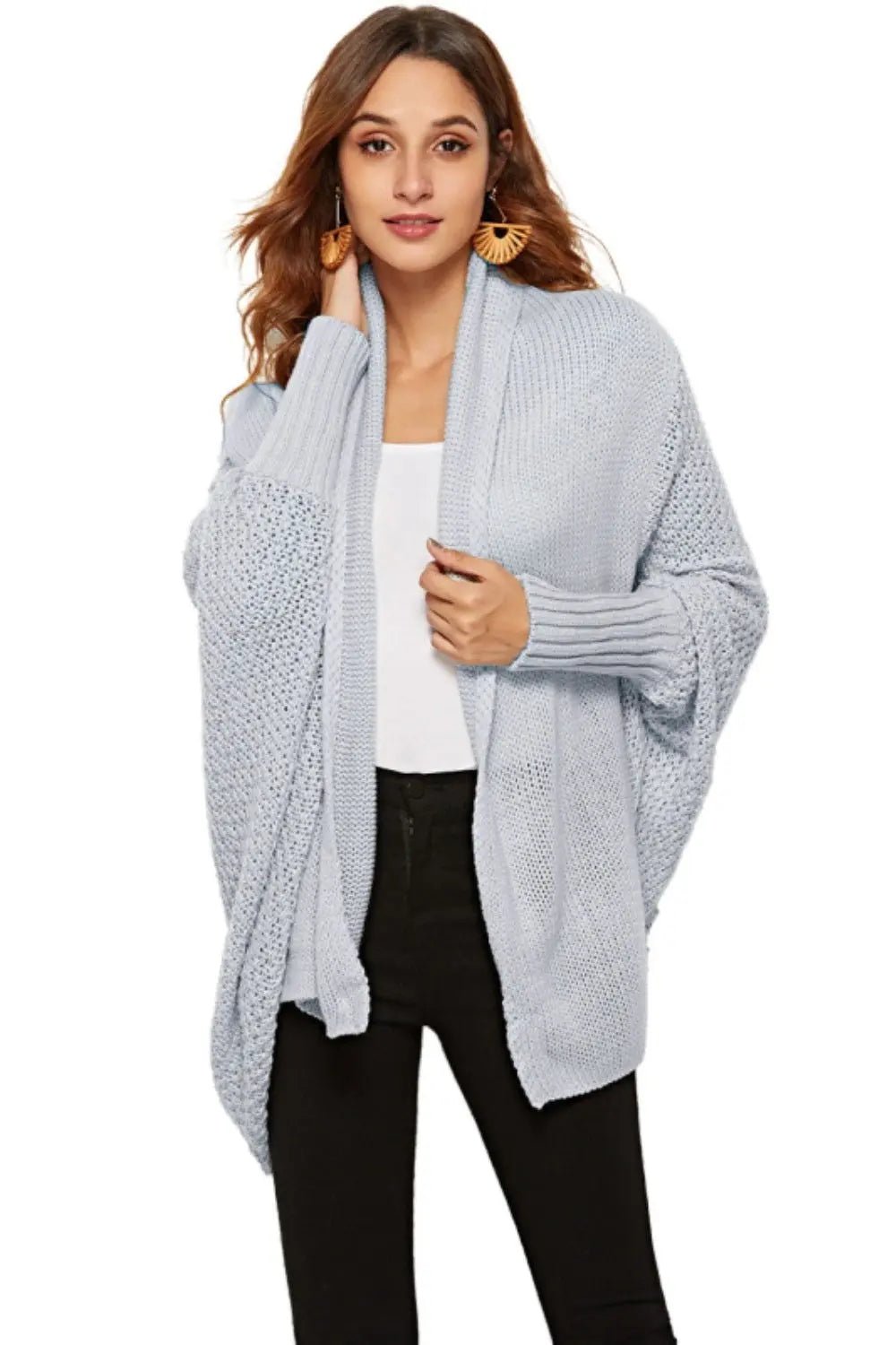 Angel Wings Open Front Batwing Sleeve Cardigan 2668south