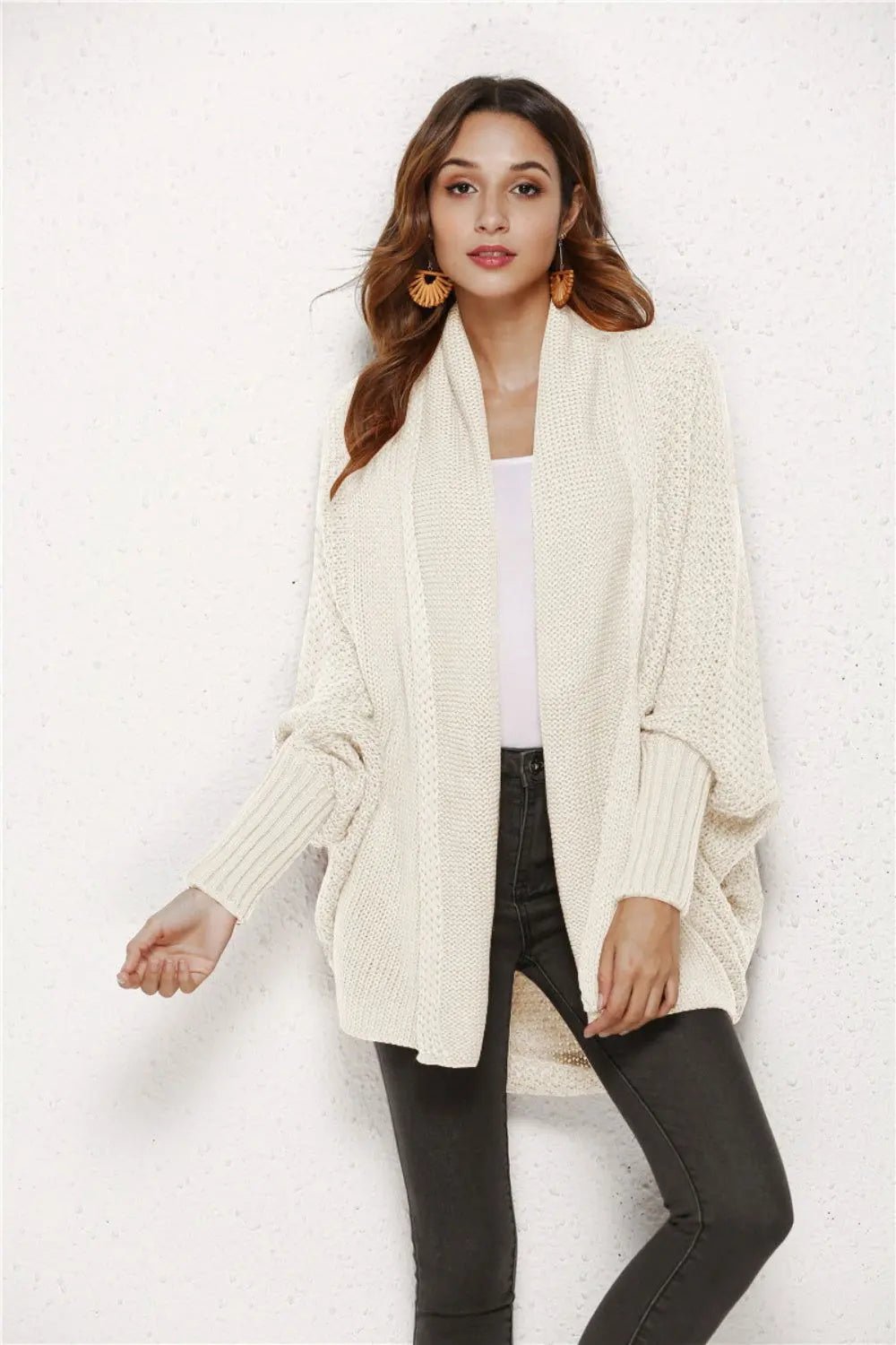 Angel Wings Open Front Batwing Sleeve Cardigan 2668south